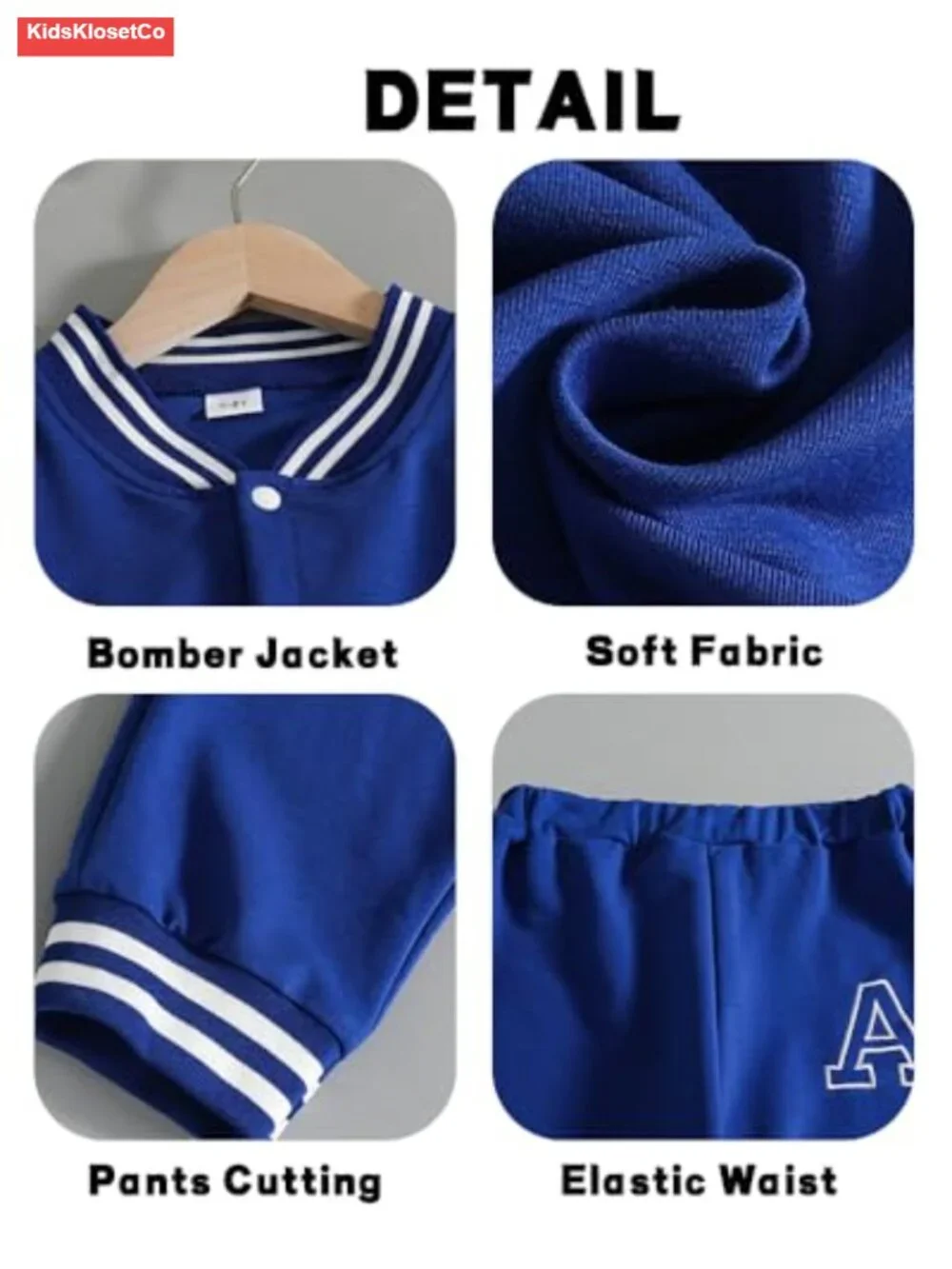 Boys Color Block Button Down Shirt and Jogger Pants Set